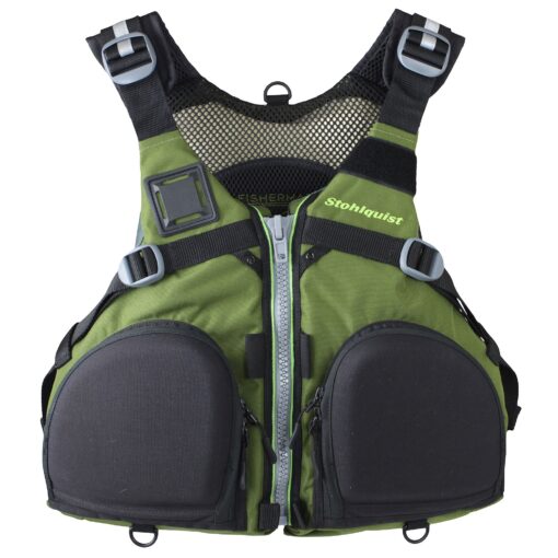 Stohlquist Fisherman Lifejacket (PFD) Olive Green S/M