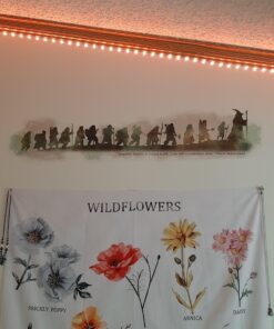 RoomMates RMK2161SCS The Hobbit Quote Peel and Stick Wall Decals , White 27 91E5BqickSL