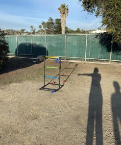 GoSports Ladder Toss Indoor & Outdoor Game Set with 6 Soft Rubber Bolo Balls and Travel Carrying Case - Choose Pro or Classic Classic Ladder Toss 36 91E8sUvvKkL