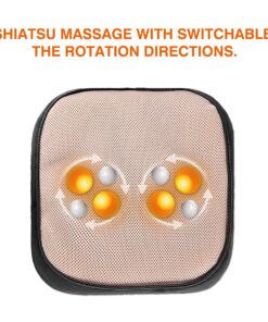 Snailax 2-in-1 Shiatsu Foot and Back Massager with Heat - Kneading Feet Massager Machine with Heating Pad, Cushion or Foot Warmer,Massagers for Back,Leg,Foot Relief Black 21 91EBSVSoUNL