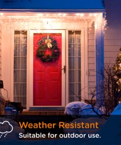 myTouchSmart Indoor and Outdoor Digital Timer, Plug-In, Two Grounded Outlets, Weather Resistant, Presets/ Custom Countdown, Ideal for String Lights, Christmas Lights, 26898 Digital 2 Grounded Outlet 1 Pack Black 15 91EEWoBzAxL