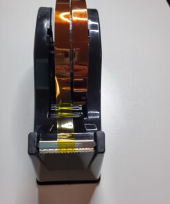 Desktop Tape Dispenser Adhesive Roll Holder (Fits 1" & 3" Core) with Weighted Nonskid Base Black plastic 56 91EJLCEKYSL