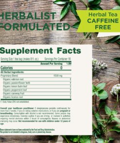 Traditional Medicinals Tea, Organic Nighty Night Extra, Promotes a Good Night's Sleep, 16 Tea Bags 30 91EL1G9xsSL