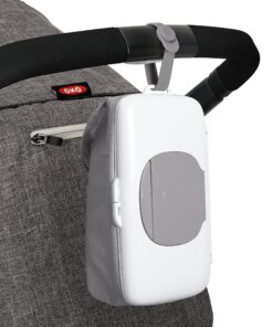 OXO Tot On-The-Go Wipes Dispenser with Diaper Pouch, Gray 26 91EMQpYE9kL