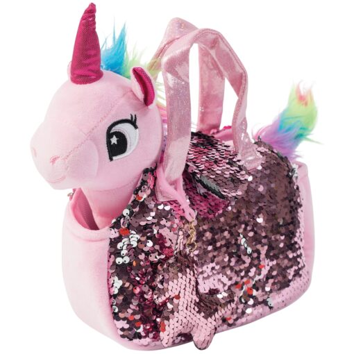 Little Jupiter Plush Pet Set with Purse - Unicorns Gifts for Girls - Unicorn Stuffed Animals - Unicorn Stuffed Animals for Girls - Unicorn Plush - Stuffed Unicorns - Unicorn - for Age 4-5 - 6-7 yrs Pink