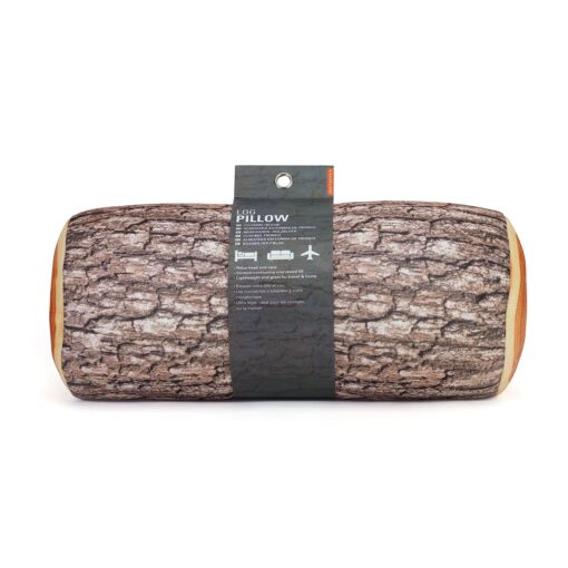 Kikkerland Tree Log Micro Bead Head Back Neck Lumbar Cushion Pillow for Home, Office, Travel