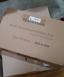 Laptop Desk Nnewvante Table Adjustable Bamboo Foldable Breakfast Serving Bed Tray w' Tilting Top Drawer 21.6" 66 91EYbJRL AL