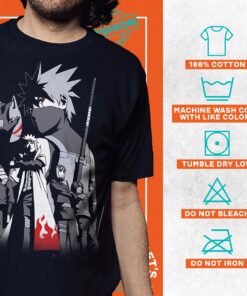 Ripple Junction Naruto Shippuden Men's Short Sleeve T-Shirt Kakashi Hatake Story Anbu Hokage Cloak Crew Officially Licensed Medium Black 10 91EfkPvgmdL