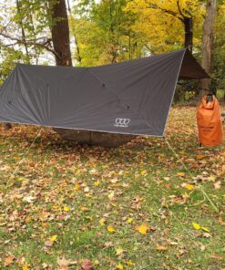 Gold Armour Rainfly Tarp Hammock, Premium 14.7ft/12ft/10ft/8ft Rain Fly Cover, Waterproof Ultralight Camping Shelter Canopy, Survival Equipment Gear Camping Tent Accessories (OD Green 12ft x 10ft) Od Green 12ft X 10ft 60 91EksarM6jL