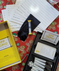 OFF TOPIC Party Game for Adults - Fun Adult Board Games for Groups of 2-8 Players - Hilarious Game Night Card Game for Friends, Family & More Yellow 44 91En8Rek3iL