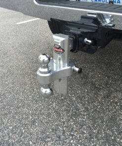 TRIMAX TRZ8ALRP 8" Aluminum Adjustable Hitch with Dual Hitch Ball and Receiver Adjustment Pin, Silver 5 91EoIeMGdL