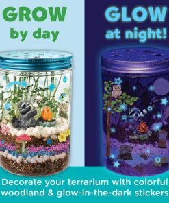 Alternative view of Creativity for Kids Grow 'N Glow Terrarium Kit for Kids - Educational Science Kits Ages 6-8+, Kids Gifts for Boys and Girls, Craft and STEM Projects