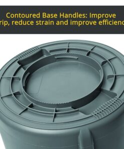 Rubbermaid Commercial Products BRUTE Heavy-Duty Trash/Garbage Can, 32-Gallon, Gray, Waste Container Home/Garage/Bathroom/Outdoor/Driveway 1 Pack 24 91EqEtqguvL 1