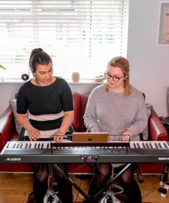 Alesis Recital – 88 Key Digital Piano Keyboard with Semi Weighted Keys, 2x20W Speakers, 5 Voices, Split, Layer and Lesson Mode, FX and Piano Lessons Piano Only 35 91EsKNBNIlL