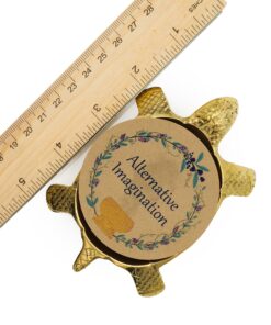 Alternative Imagination Turtle Incense Burner - Solid Brass Incense Holder for Incense Cones, Incense Sticks, Charcoal for Resin Incense, Smudge Sticks 9 91EwHh1Os4L