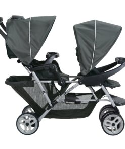 Graco DuoGlider Double Stroller | Lightweight Double Stroller with Tandem Seating, Glacier 44 91ExcrzUScL