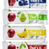 That's it Super Sampler, Pack of 12, (2 Apple+Blueberry, 2 Apple+Strawberry, 2 Apple+Pineapple, 2 Apple+Pear, 2 Apple+Cherry, 2 Apple Banana) 4 91F2N6vTFVL