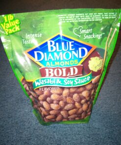 Blue Diamond Almonds Wasabi & Soy Sauce Flavored Snack Nuts, 16 Oz Resealable Bag (Pack of 1) 39 91F3OdMRBlL