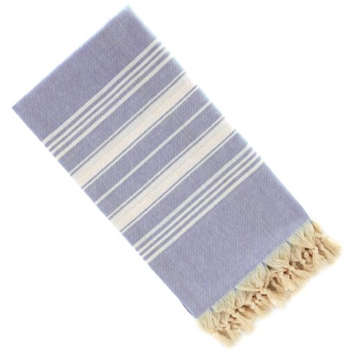 Dandelion - Basic Pattern - 100% Naturally-Dyed Cotton Turkish Towel Peshtemal - 71x39 Inches - Old Lavender