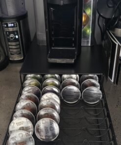 RECAPS Coffee Pod Holder Pod Drawer Storage Pods Holder Coffee Capsules Kitchen Organizer Compatible with Vertuoline Vertuo Stores 40 Capsules Black Color Cast Iron 39 91F8DF9T0vL