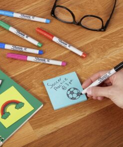 SHARPIE Permanent Markers, Ultra Fine Point, Black, 12 Count 24 91F9ZHFBjdL 1