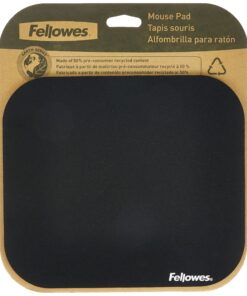 Fellowes Mouse Pad - Black 1 Count (Pack of 1) 25 91FBsNdHQXL