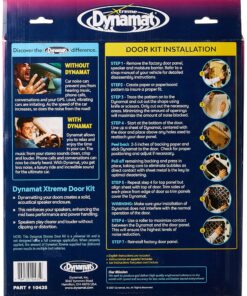 Dynamat 10435 12" x 36" x 0.067" Thick Self-Adhesive Sound Deadener with Xtreme Door Kit,Black 31 91FDz7YCp0L