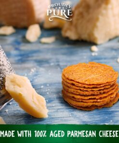 Proudly Pure Parmesan Cheese Crisps - Keto Snacks Zero Carb Crunchy Delicious Healthy 100% Natural Aged Cheesy Parm Crisps Wheat, Soy & Gluten Free Keto Crackers Low Carb Snacks (4 PACK Rosemary Thyme) 2.50 Ounce (Pack of 4) 14 91FFA19 y4L