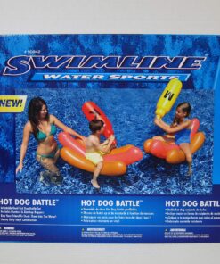 Swimline Hotdog Battle Pool Float , Brown Hotdog Battle Inflatable Joust Set 10 91FHF1H9vlL