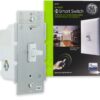 GE Z-Wave Wireless Smart Lighting Control Light Switch, Toggle Style, On/Off, In-Wall, White, Repeater & Range Extender, Zwave Hub Required- Works with SmartThings Wink and Alexa, 12727 51 91FTSMc23rL