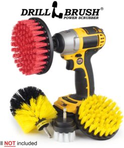 Drillbrush Drill Brush Scrub Brush Drill Attachment Kit - Drill Powered Cleaning Brush Attachments - Time Saving Cleaning Kit – Our Drill Brush Attachment kit is Great for Cleaning Tile and Grout Multicolor 32 91FZ9nWM73L