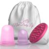 Anti Cellulite Massager Vacuum Suction Cups for Cellulite Treatment - Body Massager, Exfoliator, Cupping Therapy Set - Improve Circulation, Distribute Fat Deposits, Shower Scrubber, Cellulite Remover