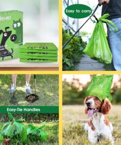 PET N PET Poop Bags Unscented | Dog Poop Bags with Tie Handles | USDA Certified 38% Biobased Dog Waste Bags | Cat Poop Bags | Durable Dog Bags for Poop | Easy Dispensing 200 Counts Poop Bags for Dogs 200 Count (Pack of 1) 24 91FcopkrP2L