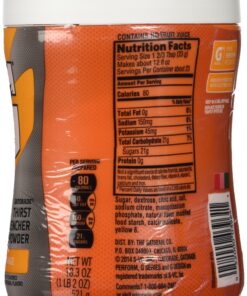 Gatorade Powder, Orange, 18.3-ounce Canister (1 Canister) 1.14 Pound (Pack of 1) 5 91Fd4ff3L