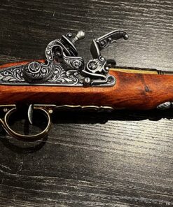 Denix 18th Century Flintlock Pistol with Brass Ornate Handle Butt - Non-Firing Replica 7 91Fh5ICusgL