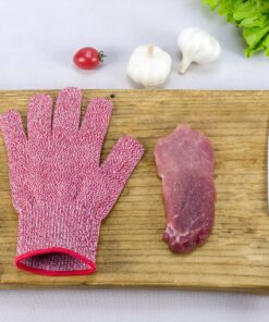 J H 3 Color Cut Resistant Gloves Red For Meat, Green For Veg, Yellow For Fruit- High Performance Cut Level 5, Food Grade No Cross Contam, 3Piece Medium Medium (Pack of 3) 21 91FnrIVFbzL