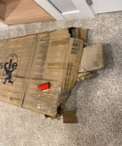 Muscle Rack UR184872-R 5-Shelf Steel Shelving Unit, 48" Width x 72" Height x 18" Length, Red 72" Height x 60" Width x 24" Depth 34 91FqngfD5lL