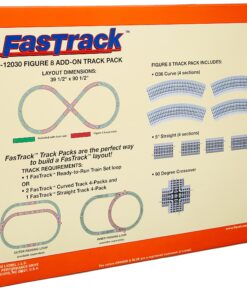 Alternative view of Lionel FasTrack Figure-8 Add-On Track Pack, Electric O Gauge