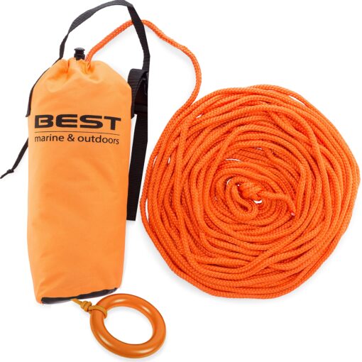 Best Marine Emergency Throw Rope Rescue Bag - Throwable Safety Device for Kayaking & Boating