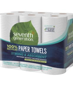 Seventh Generation Paper Towels, 100% Recycled Paper, 2-Ply, 6 Roll, 6 Count (Pack of 2) 6 Count (Pack of 2) 15 91Fz5gJzOsL
