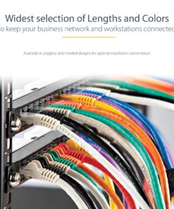 StarTech.com 15ft CAT6 Ethernet Cable - Gray CAT 6 Gigabit Ethernet Wire -650MHz 100W PoE++ RJ45 UTP Molded Category 6 Network/Patch Cord w/Strain Relief/Fluke Tested UL/TIA Certified (C6PATCH15GR) 15 ft / 4.5 m 1 Pack 9 91G3cBWdXfL