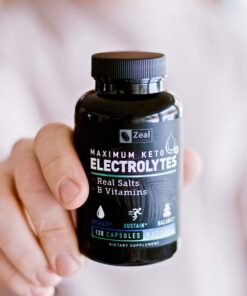 Keto Electrolyte Supplement (120 Capsules) Maximum Keto Electrolytes Supplements Pills w Real Salt®, B Vitamins, Magnesium and Potassium Supplement - Salt Pills & Electrolyte Tablets 26 91G9KuWVfL 1