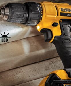 DEWALT 20V MAX Cordless Drill and Impact Driver, Power Tool Combo Kit with 2 Batteries and Charger, Yellow/Black (DCK240C2) Impact Driver/Drill Combo Only 30 91G9R 4Kd8L