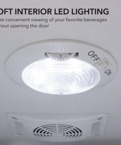 Whynter BR-091WS, 90 Can Capacity Stainless Steel Beverage Refrigerator with Lock, White 90 Cans - Fridge 20 91GAwFvrJuL