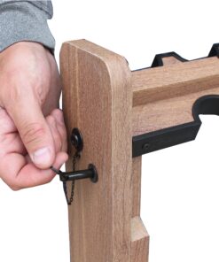 Rush Creek Creations Deer Camp Portable Folding 10 Gun Storage Rack - Handcrafted Weather Proof Material - Easy to Assembly , 21"L x 27"W x 28.5"H 14 91GIrqVKOQL