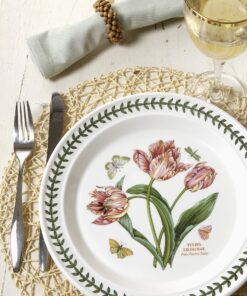 Portmeirion Botanic Garden Dinner Plate | Set of 6 Dinner Plates | Assorted Floral Motifs | Dishwasher, Microwave, & Oven Safe | 10.5 Inch | Made in England 18 91GLxelsMAL