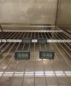 4-Pack Mini Digital Temperature Humidity Meters Gauge Indoor Thermometer Hygrometer LCD Display Fahrenheit (℉) for Reptile Tank,Jars,Guitar Case,Greenhouse, Garden, Cellar, Fridge, Closet 31 91GOcw Km7L