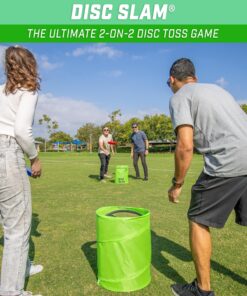 GoSports Disc Slam Flying Disc Game Set, with 2 Discs and Case Classic Disc Slam 12 91GPoESNQ9L