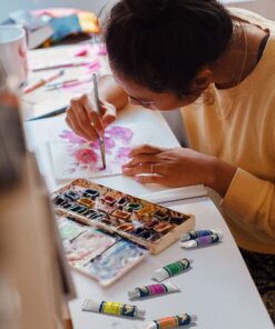 MyArtscape Paint Brush - Set of 15 Art Brushes for Watercolor, Acrylic & Oil Painting - Short Handles 15 91GRUP8s9GL 1