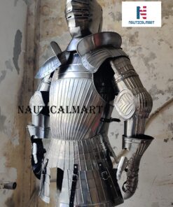Alternative view of Maximilian Half Armour 1515 Reenactment LARP Steel Body Suit of Armor